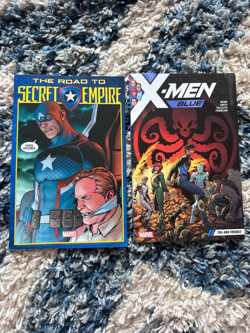 Marvel Books - The Road to the Secret Empire, X-Men Blue Toil and Trouble